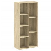 estanteria de madera de ingenieria roble sonoma 50x25x105 cm vidaxl