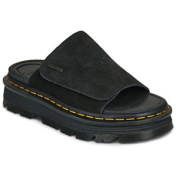 Dr. Martens Sandalias ZebZag Slide Black EH Suede para mujer