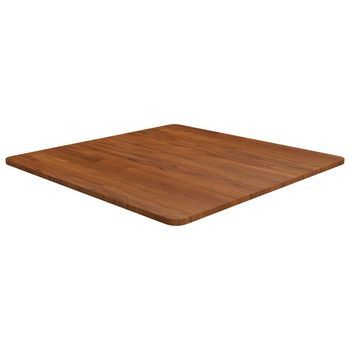 Tablero De Mesa Cuadrada Madera Roble Marrón Oscuro 70x70x1,5cm Vidaxl