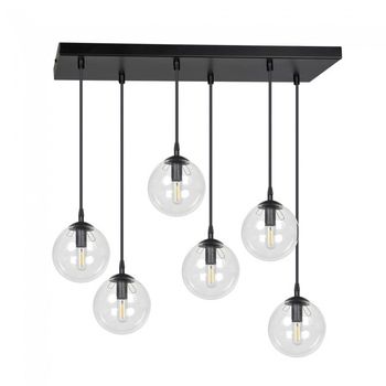 Regleta de techo sagan transparente (6 luces)