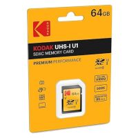 kodak premium perfomance tarjeta de memoria sdxc 64gb uhs-i clase 10