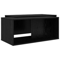 juego de mesas de centro 2 pcs roble negro 90 x 48 x 40 cm vidaxl