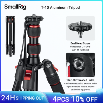 SmallRig-trípode para cámara de T-10, accesorio de aluminio plegable de 68 
