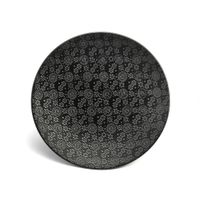 plato de postre x6 gres negro