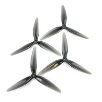 helice hqprop dp7x4x3 7040 de 3 palas de 7 pulgadas de policarbonato popo 2cw  2ccw gris claro