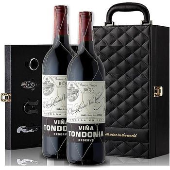 Estuche Elegante Tondonia - Vino Tinto Do Rioja, 2x 75 Cl, 14,5%  - Envío En Caja Reforzada De Cartón