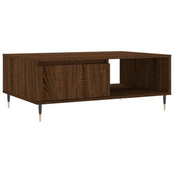 Mesa De Centro，mesa Auxiliar，mesa De Café Madera De Ingeniería Roble Marrón 90x60x35 Cm