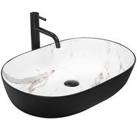 lavabo sobre encimera rea cleo black aiax matt