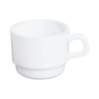 set 12 tazas opal 19cl arcoroc restaurant - blanco apto microondas