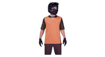 Maillot fox defend coral de manga corta