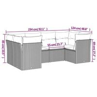 conjunto de salon con cojines set de 6