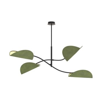 Lámpara de techo norgi verde (4 luces)