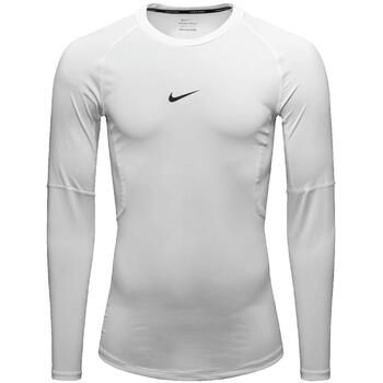 Nike Camiseta manga larga T-shirt Pro blanc para hombre