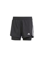pantalones de fitness adidas pacer 3 bandas training woven mujer negro