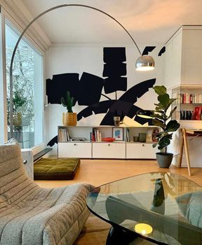 Papel pintado palmera de alta gama 200 g 300x300 cm 6 tiras