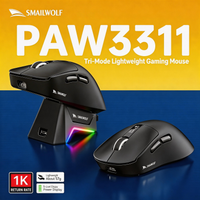 smailwolf m6 raton inalambrico ligero bluetooth de tres modos para juegos portatil computadora de escritorio pantalla digital paw3311
