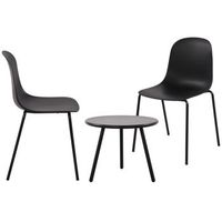 suite de 2 plazas berdin plastico negro clp