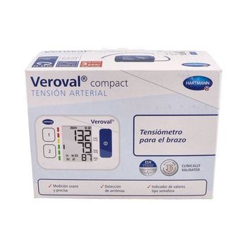 Veroval Tensiómetro Compact De Brazo, 1 Unidad, Dispositivo Sanitario Para Medición, Inhalación O Higiene
