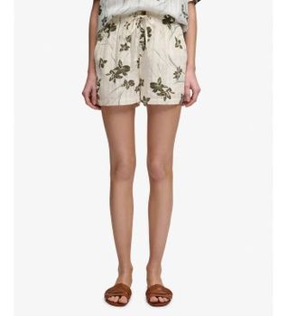 Superdry para mujer. W7110497A Shorts Printed Beach beige (XXS), Casual, Algodón