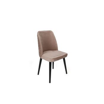Set 4 Sillas Tutku-304 V4 Negro Beige