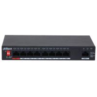 switch dahua dh-pfs3009-8et1gt-96 8 puertos poe fast ethernet  1 gigabit l2 carcasa metalica