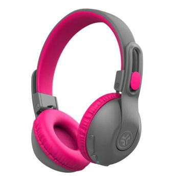 JLab JBuddies Studio 2 Auriculares Infantiles Inalámbricos o Cable Gris/Rosa