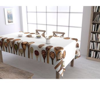 Mantel antimanchas de tela nuts 150x200cm