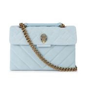 kurt geiger para mujer 5021582219 bolso de piel en ante celeste osfa casual turquesa
