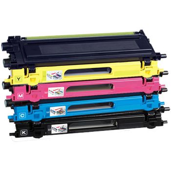 Compatible Multipack Brother HL-4040CN Printer Toner Cartridges (4 Pack) -TN135BK