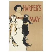 legendarte - cuadro lienzo impresion digital - harpers may 1896 - edward penfiel - decoracion pared cm 40x60