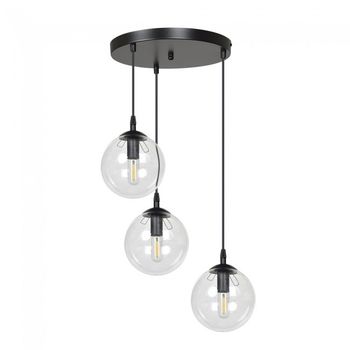 Lámpara colgante sagan transparente (3 luces)