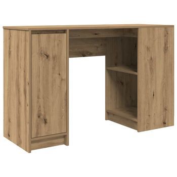 Escritorio | Mesa De Trabajo Roble Artisan 120x42x76 Cm Madera De Ingeniería