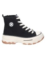zapatillas altas veganas para moda joven xti 151321 negro 37