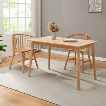 Mesa De Comedor Klijori Rectangular 120x70x74 Cm - Natural [en.casa]
