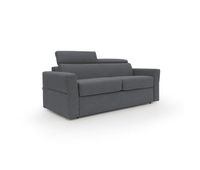 avalon sofa cama con colchon de 18 cm de altura en tejido impermeable 220 cm 160x197 cm antracita