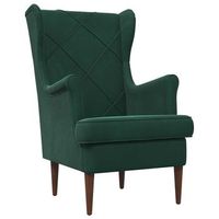 sillon verde oscuro terciopelo vidaxl