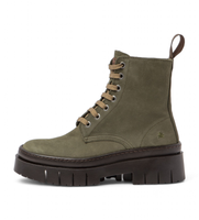 art para mujer 1195312220030g3 botines de piel 1953 amberes verde 37 plano cordones casual