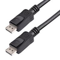 cable de 18m certificado displayport 12 4k con cierre de seguridad - 2x macho dp
