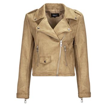Only Cazadora de cuero ONLSCOOTIE FAUX SUEDE BIKER JACKET OTW para mujer