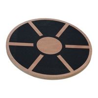tabla de equilibrio de madera redonda - light brownblack - 95x435x42cm