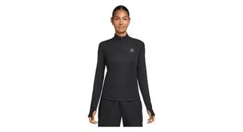 Sudadera con media cremallera nike acg negra para mujer