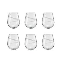 vasos de agua elina 300 ml - set de 6