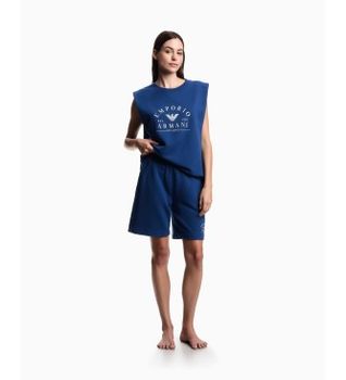 Emporio Armani para mujer. EW003004_AF19031 Sudadera Loungewear marino (XS), Homewear, Algodón, Sin mangas / Tirantes