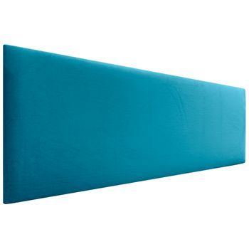 Dhome Cabecero De Terciopelo Liso 145x60 Camas 120/135/140 - Celeste