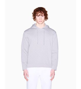 A|X Armani Exchange para hombre. XM001225AF11847M8315 Sudadera Estampada gris (L), Casual, Algodón