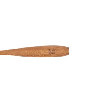Tenedor de madera de teca en marrón 14x2x2 cm