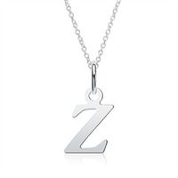 cadena letra z plata 925