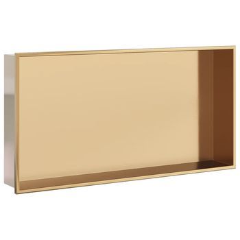 Hornacina Ducha Acero Inoxidable Dorado Cepillado 62x32x9 Cm Vidaxl