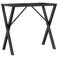 patas de mesa de comedor estructura x acero 80x40x73 cm vidaxl