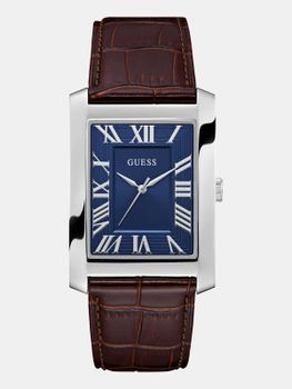 Reloj Analógico De Piel Genuina De 33,7 Mm